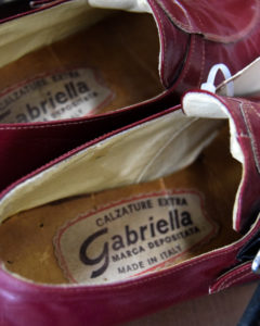Italian Vintage Red Girls Shoes