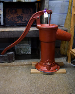 Red Hand Pump